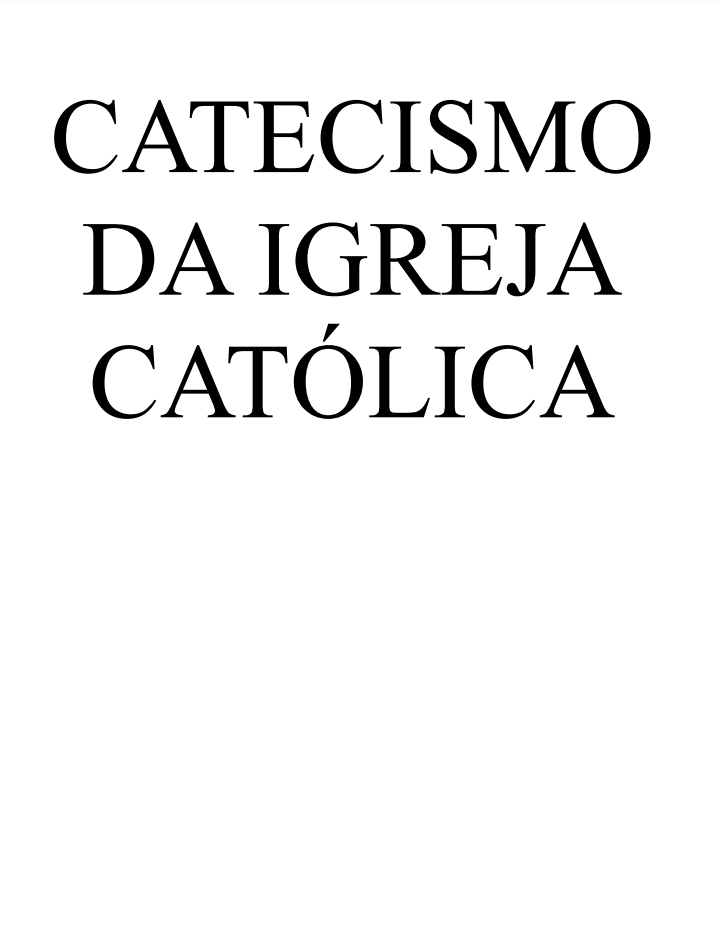 Catecismo da Igreja Católica