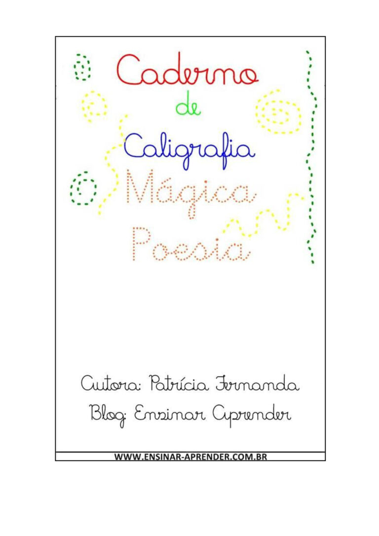 Caderno de Caligrafia