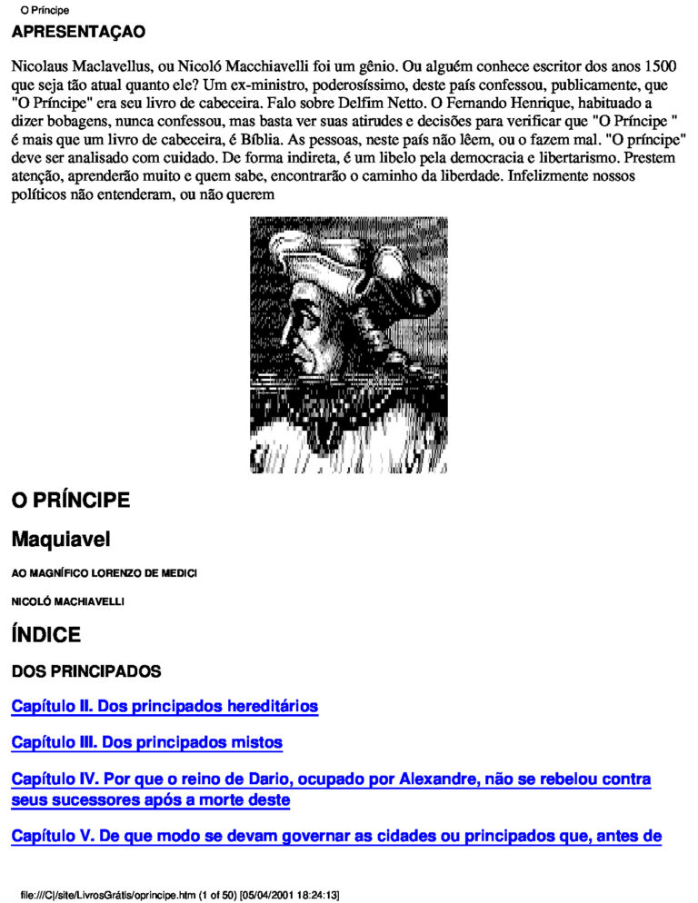 O Príncipe – Maquiavel