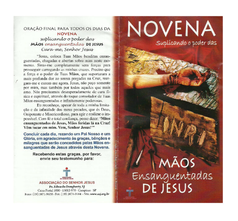 Novena das Mãos Ensanguentadas de Jesus