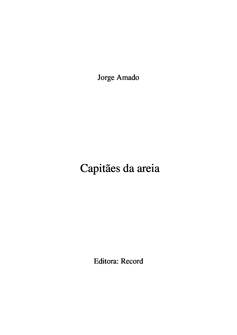Capitães de Areia – Jorge Amado
