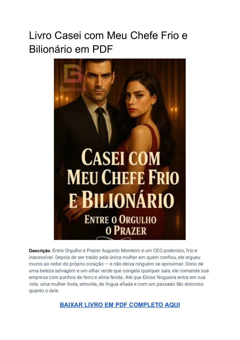Casei com Meu Chefe Frio e Bilionário – Bárbara Monteiro