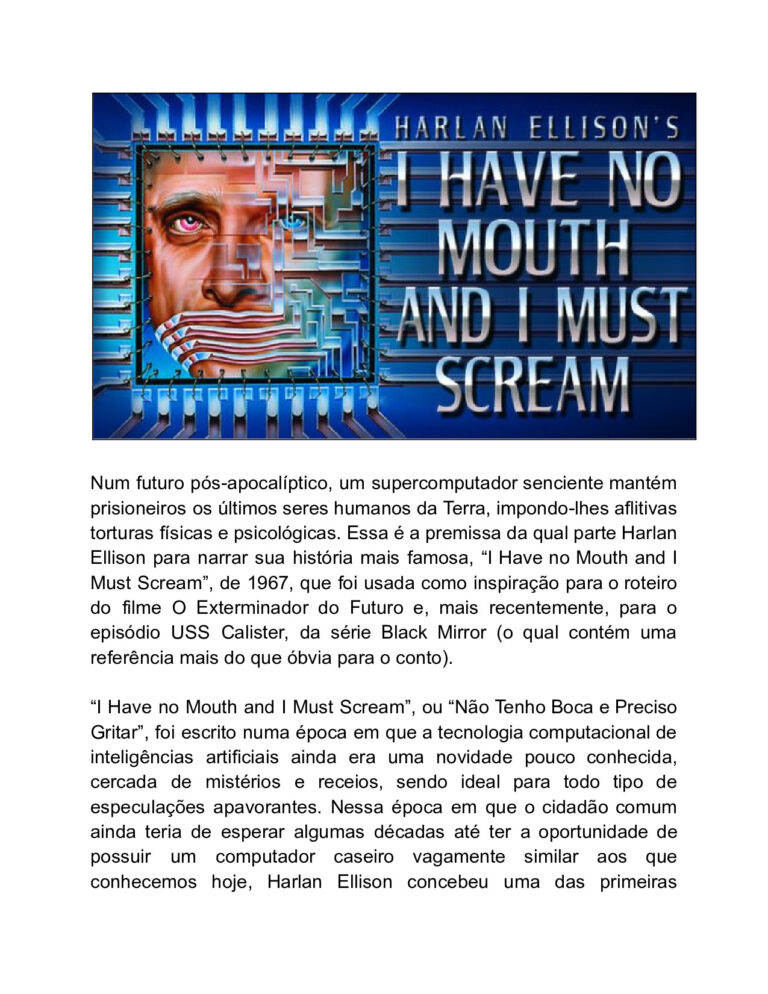 Não tenho boca e preciso gritar – Harlan Ellison
