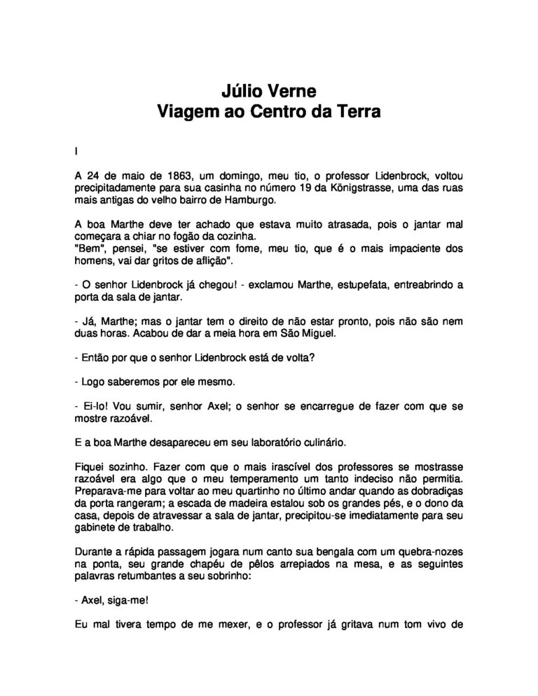 Júlio Verne Viagem ao Centro da Terra