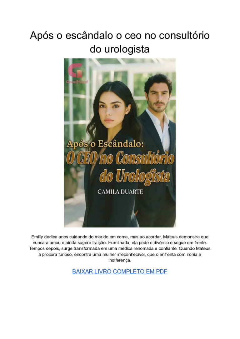 Após o escândalo o ceo no consultório do urologista PDF